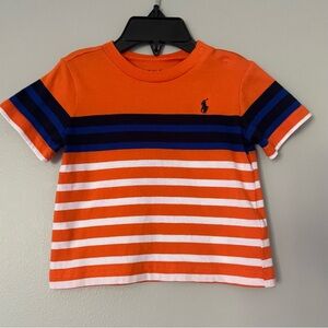 Ralph Lauren Orange Stripe Short Sleeve T-Shirt